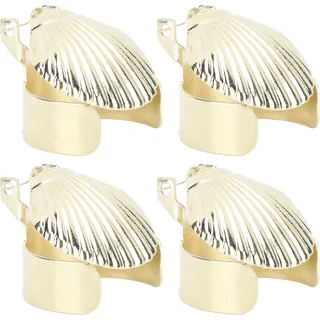4Pcs Kerze Snuffer Kerzenlöscher Metall Shell Muster automatische Kerze Stopper für Kerzenlöschung (Gold) - Gold