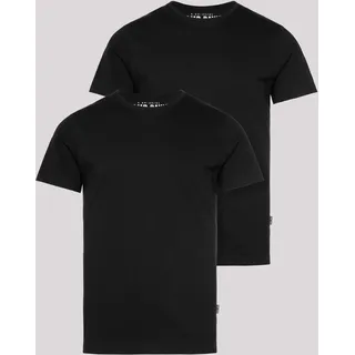 CAMP DAVID T-Shirt 2 Stk. im 2er Pack mit Rundhals, schwarz