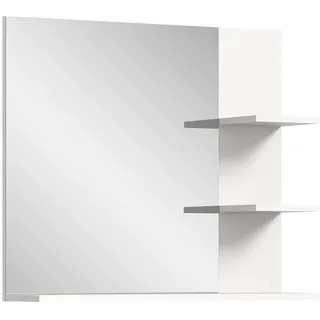 Laredo Bad Spiegel 80cm 3 Ablagen weiß. - Weiß