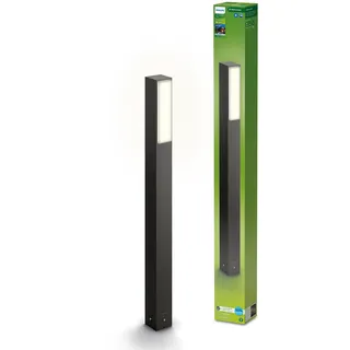 PHILIPS Outdoor Ultra-Efficient Stratosphere Wegeleuchte 3,8W, 4000K kühlweißes Licht, IP44 wetterfest, anthrazit, Kühlweiß