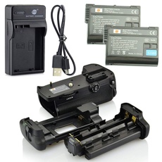 DSTE MB-D11 Batteriegriff + 2X EN-EL15 Batterie + USB Ladegerät Kompatibel für Nikon D7000