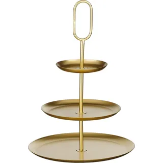 Mica Decorations Rama Etagère 3-stöckig - L38 x B38 x H55 cm - Metall - Gold - Gold