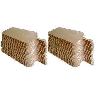 Flammkuchenbrett, Zwiebelkuchenbrett, Pizzabrett mit Griff, aus hochwertigem Holz - 40 Stk