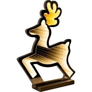 FHS International FHS Weinachtsbeleuchtung LED-Rentier 97 SMD LED - Weiß