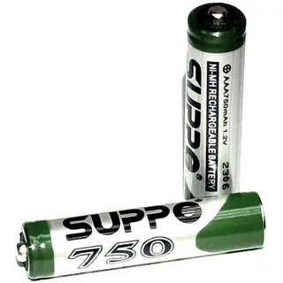2X Wiederaufladbare Akku AAA Mikro-Batterien / R03 / Original Suppo 750 mAh für Gigaset Mobilteile und für alle andere DECT Mobilteile
