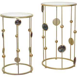 moebel-direkt-online HOFMANN LIVING AND MORE, Beistelltisch, goldfarben, goldfarben, transparent),