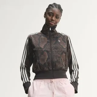 adidas Originals Satin Snake Print Firebird Track Reißverschlusspullover - earth strata, aurora coffee, - S,