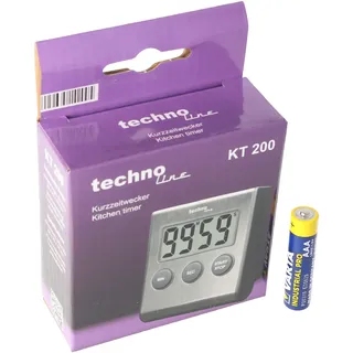 Edelstahl Digital Küchentimer, Timer mit Alarm, up und down Funktion, Ständer, Magnet