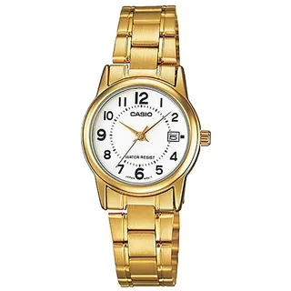 Casio Damen Analog Quarz Uhr Armbanduhr