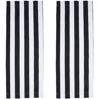 GORGECRAFT 113x43cm Ersatz Segeltuch Für Strand Sling Stühle 2 Stück Ersatzbezüge Für Lounge Stühle Im Freien Tragbarer Sling Stuhl Stoff In Schwarz Und Weiß Zum Sonnenbaden Entspannen Im Garten