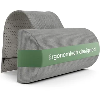 Nackenrolle für Sessel mit Gegengewicht (100% Memory Schaum), Nackenkissen Sofa Couch hängend, Nackenstütze für Kopfteil Bett, Kopfkissen für Liegestuhl, ergonomisches nackenkissen, nackenrolle