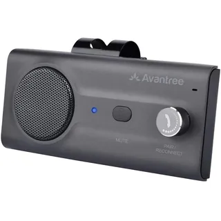 Avantree CK11 Kfz Bluetooth 5.0 Freisprecheinrichtung Freisprechanlage Car Kit für Sonnenblende, Lauter Lautsprecher, Siri Assistant Unterstützung, Lautstärkeregler, Auto Power On – Titan
