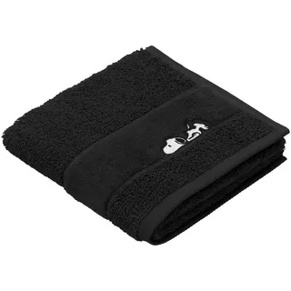 VOSSEN SLEEPY SNOOPY Gästehandtuch 30 x 50 cm schwarz
