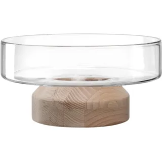 LEONARDO Legno Vase Vase mit runder Form Transparent, Holz,