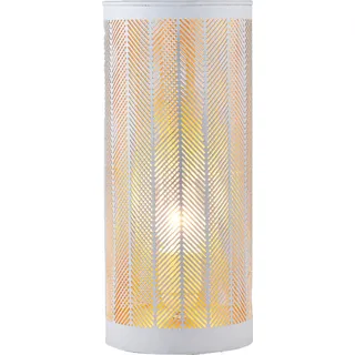 Boho Deko Nachttischlampe Tischlampe Lampe Aigna Klein Weiss - Weiß