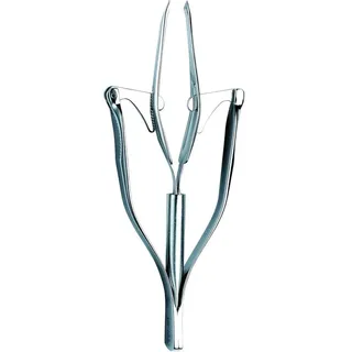 Pfeilring Solingen Automatische Pinzette 10 cm Silber