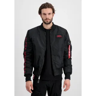 Alpha Industries Herren, MA-1 D-Tec SE schwarz L