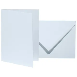 Artoz Faltkarten mit Briefumschlägen Mosaic DIN B6 hellblau, 10 St.