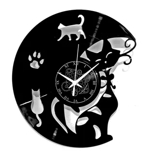 Instant Karma Clocks Vinyl Wanduhr Vintage handgemachte Schallplatten-Design Vintage Geschenk Home Dekorationen Katze Katzen