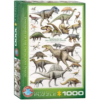 Eurographics 1000 Teile - Dinosaurier der Kreidezeit, 48x68cm