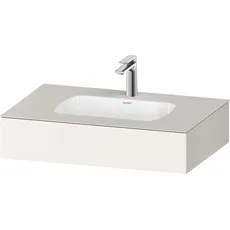 Duravit Qatego Einbauwaschtisch mit Konsole, 800x550x170mm, QA46900, Farbe: Weiß Supermatt