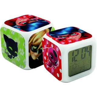 Joy Toy Miraculous Würfel-Wecker in Geschenkpackung - 8x8x8 cm, klein