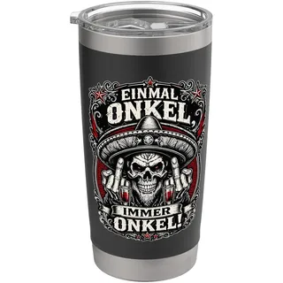 Einmal Onkel, Immer Onkel - Stolzer Onkel | La Familia 2026 Doppelwandiger Edelstahl-Thermobecher