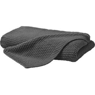 Primera Strick Kuscheldecke 130 x 170 cm Grau