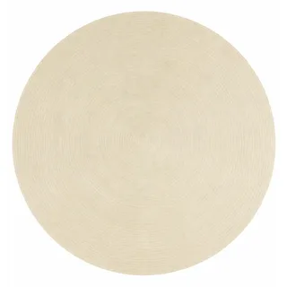 HAMID Nansa Indoor-/Outdoor-Teppich, recyceltes PET – Waschbar und wasserabweisend – Umweltfreundlich und nachhaltig – Ideal für Terrasse, Garten oder Wohnzimmer (200 x 200 cm, Creme)