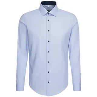Seidensticker Herren Business Hemd - Shaped Fit - Bügelfrei - Kent Kragen - Langarm - 100% Baumwolle