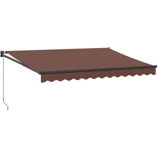 vidaXL Markise Manuell Braun 350x250 cm - Braun