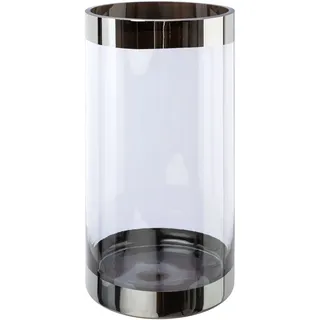 Creativ deco Bodenvase mit silberfarbenen Absetzungen,