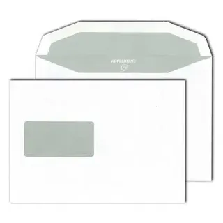 MAILmedia Kuvertierhüllen DIN C5 mit Fenster nassklebend 500 St.