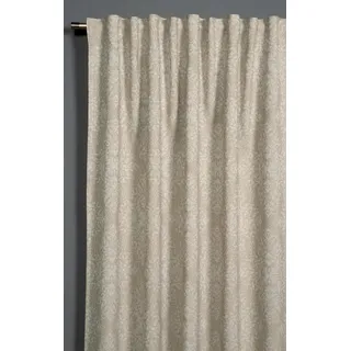 GARDINIA Jacquard Ornamente Schlaufen 140 x 245 cm Beige 1 Stk.
