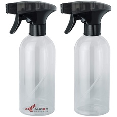 ÄUGEN GmbH | 2 Stk a 500ml Sprühflasche | schwarz transparent Sprühkopf | Trigger | leer | Spray Bottle