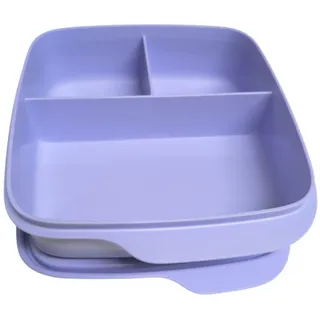 Tupperware to Go Lunchbox clevere Pause 550 ml Brotdose mit Trennwand Eco+ Schule Dose mit Abtrennung 550ml Sandwichbox geteilt flieder