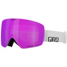GIRO Contour RS Skibrille white wordmark vivid pink