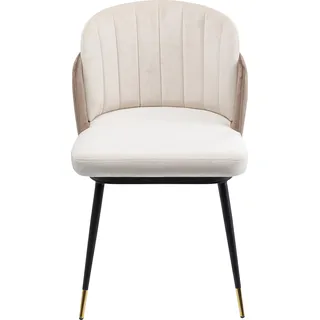 Kare DESIGN Stuhl Hojas 86064 Stoff Beige