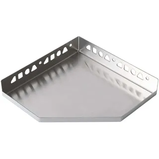 Dalsys Befliesbare Duschablage Ecke 200mm x 200mm Silber Edelstahl | Rostfreies Duschregal, praktisches Duscheckregal, Badablage, Seifenablage Dusche, Duschorganizer, Eckregal Badezimmer