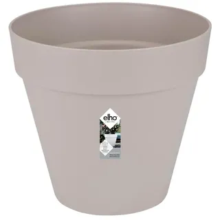 elho Loft Urban Rund 40 - Blumentopf für Außen - 100% recyceltem Plastik - Ø 38.5 x H 35.3 cm - Grau/Warmes Grau