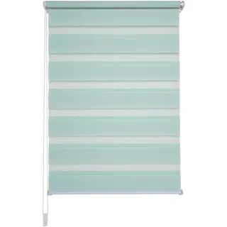 Liedeco Doppelrollo "Klemmfix-Duo-Rollo" Lichtschutz ohne Bohren 1 Stück, pastell, grün