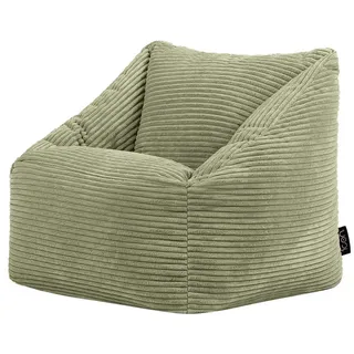 icon Sitzsack Flauschig für Kinder , Salbeigrün , Textil , 100 L , Freiform , 55x44x55 cm , Hergestellt in Deutschland, Oeko-Tex® Standard 100, Reach , Wohnzimmer, Sessel, Sitzsäcke, Kindersitzsäcke