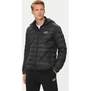 EA7 Gewebte Daunenjacke, Schwarz XL - Schwarz