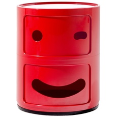 Bild Componibili Container zwinkernd, Kunststoff, Rot, 32 x 32 x 40 cm