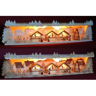 3D-Schwibbogen-Erhöhung 78cm Unterbank Weihnachtsmarkt Pyramide Erzgebirge Sockel