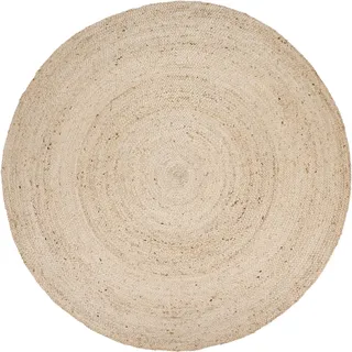 Paco Home Viborg 595 Juteteppich 80 x 80 cm Weiß