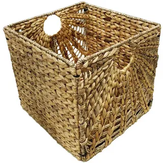 Landscape Korb , Naturfarben , Metall, Naturmaterialien , 29.6 l , quadratisch , 33x32 cm , Handmade in Vietnam , faltbar, handgemacht , Ordnen & Aufbewahren, Körbe, Dekokörbe