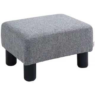 Homcom Fußhocker Kunststoff 40 x 24 x 30 cm Grau