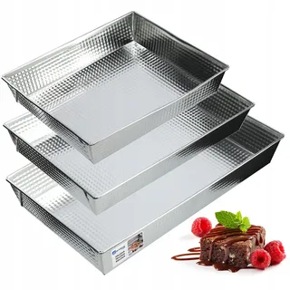 KADAX Form Backblech Kuchenform Set XXL 3-tlg