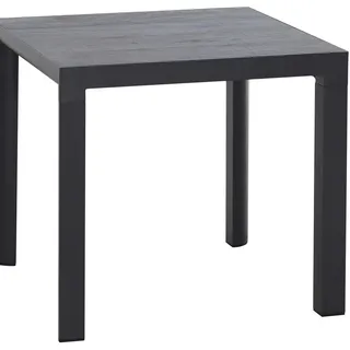 Siena Garden Silva Gartentisch 80 x 80 x 74 cm Anthrazit/Wood-Grey